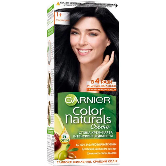 Garnier Color Naturals 1+ Ultra Black Hair Dye 110 ml (3600541091641)