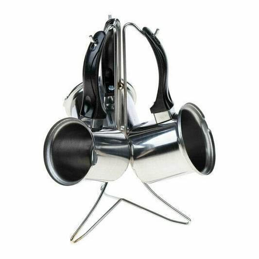 Trend İnci Coffee Pot Set Black Handle 3-Piece Metal Hanger 5610 / red hands