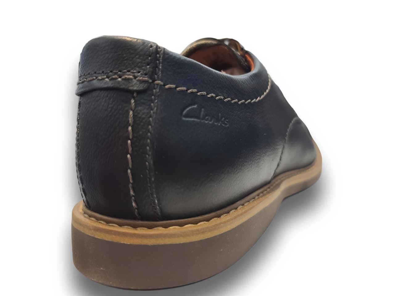 Clarks Men’s Black Leather Derby Shoes – Classic Lace‑Up Formal Footwear with Durable Comfort