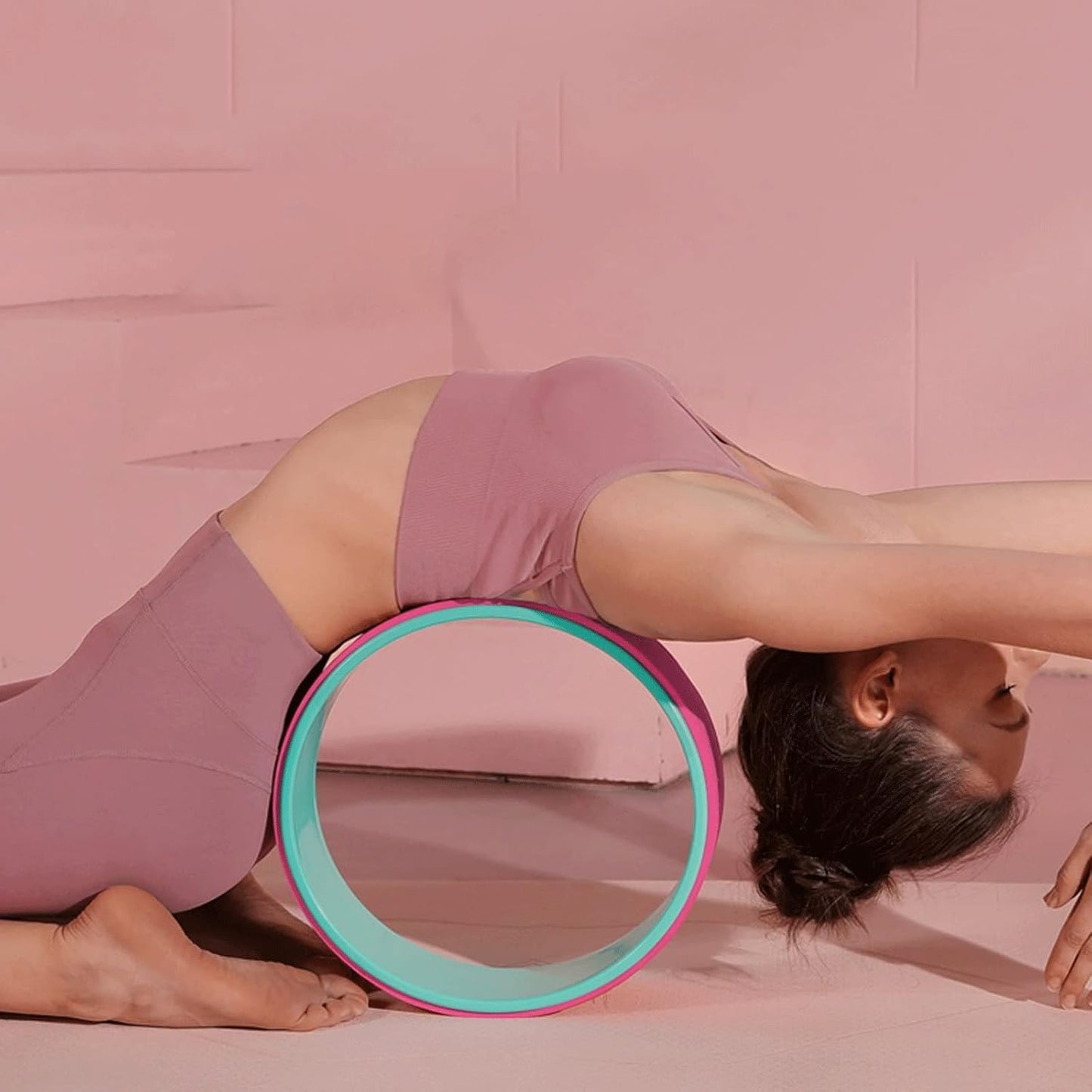 ZUMAHA Yoga Circle, Waist Shaper Circle Wheel, Gym Fitness Equipment, Pilates Circles, TPE Back Training Wheel