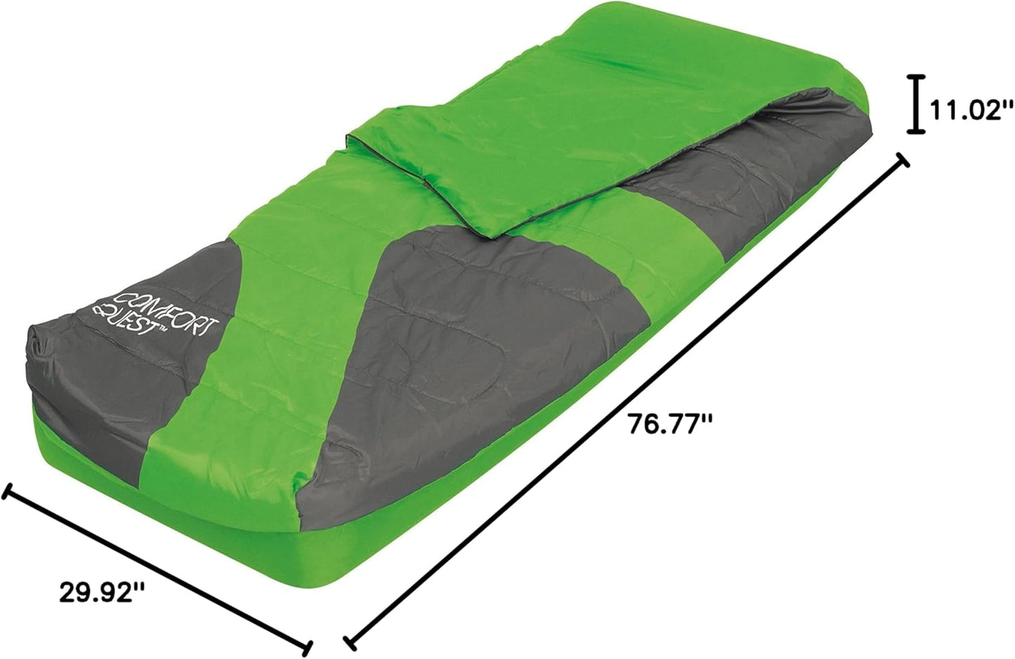 Bestway Comfort Quest Aslepa 67436 Single Air Mattress-Yellow