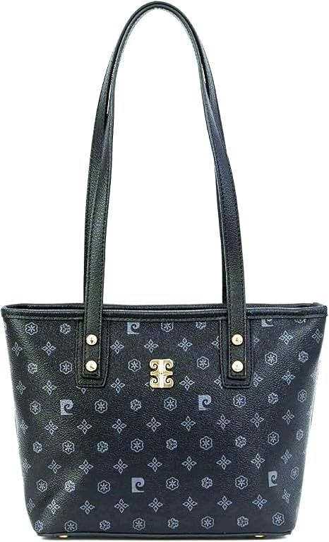 Pierre Cardin Black Monogram Women's Shoulder Bag