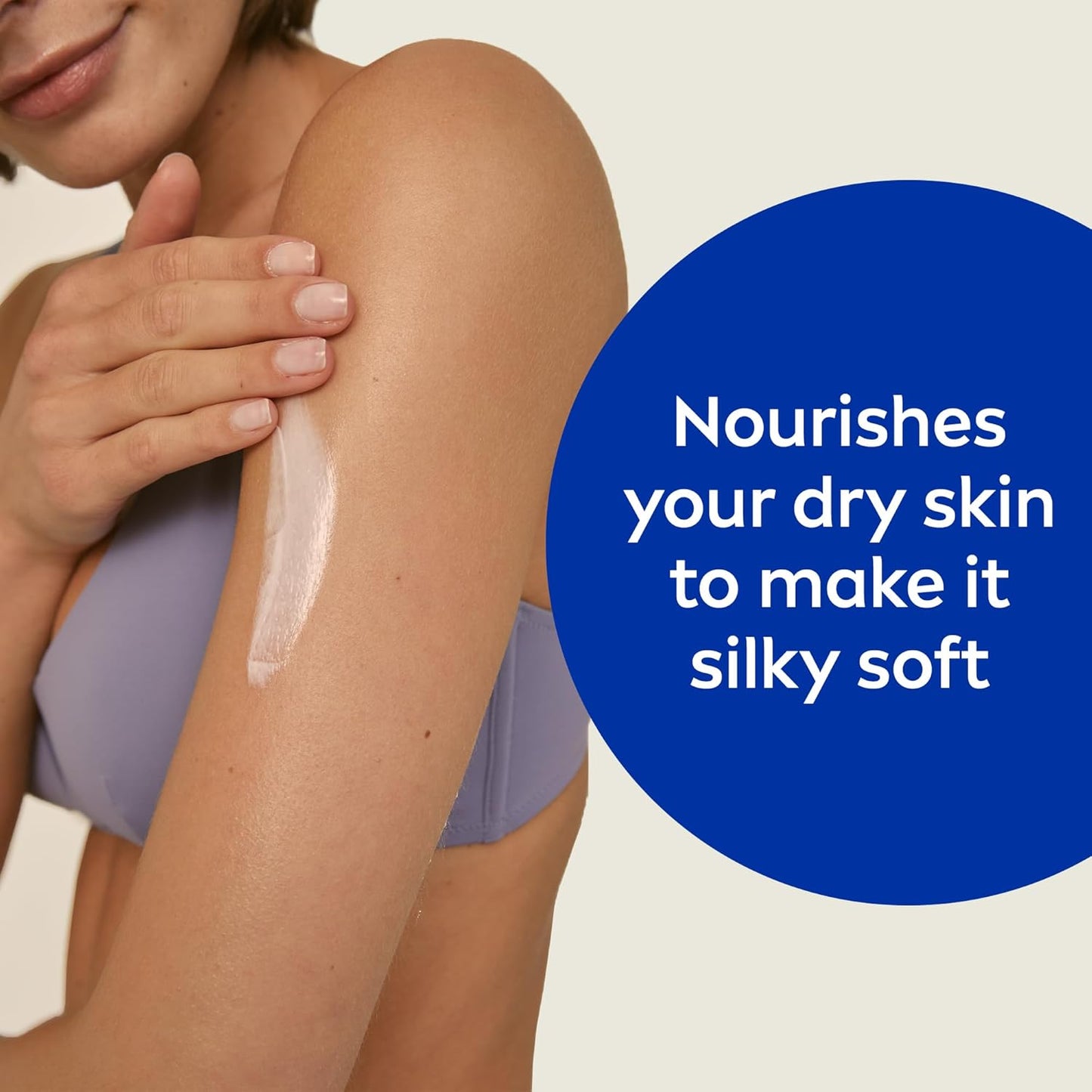NIVEA Body Lotion for Very Dry Skin, Repair & Care, with Deep Moisture Serum and Dexpanthenol, 72H Relief from Dry & Tight Skin, 400ml (Packaging May Vary)