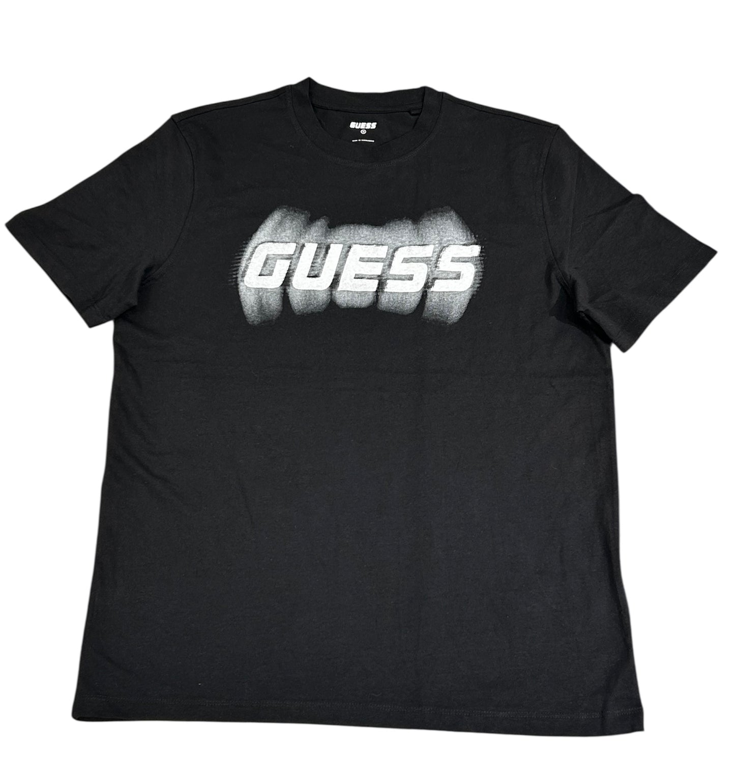 Guess Men’s Black Cotton T-Shirt