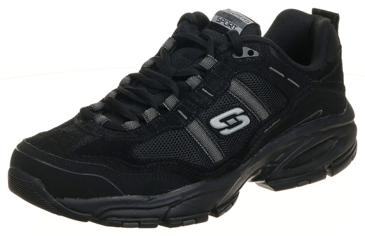 Skechers Men's Vigor 2.0 Trait Sneaker Trait (BLACK /Gray) Men's Lace up Casual Shoes
