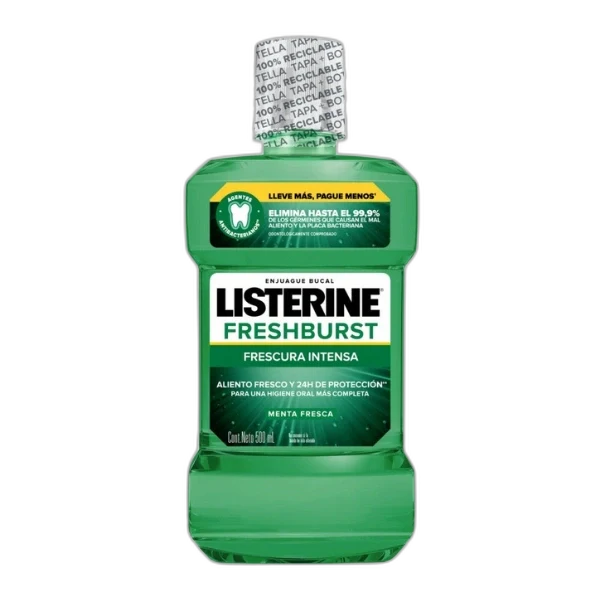 LISTERINE ENJUAGUE BUCAL FRESHBURST 500 ML
