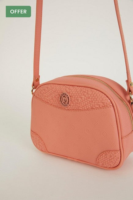 Pierre Cardin Coral Monogram Shoulder Bag