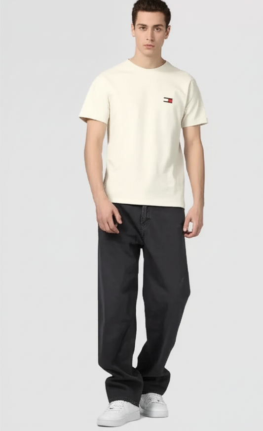Tommy Jeans Men’s White Cotton T-Shirt