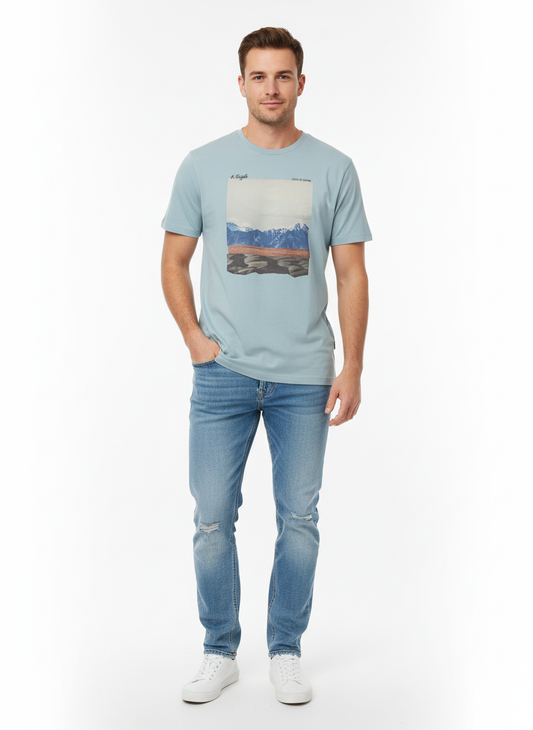 AMERICAN EAGLE  STANDARD FIT LIGHT BLUE