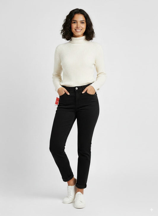 GRAB DENIM WOMEN'S BLACK JEANS