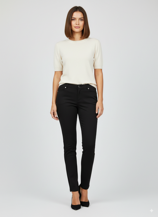 Black Stand Trousers