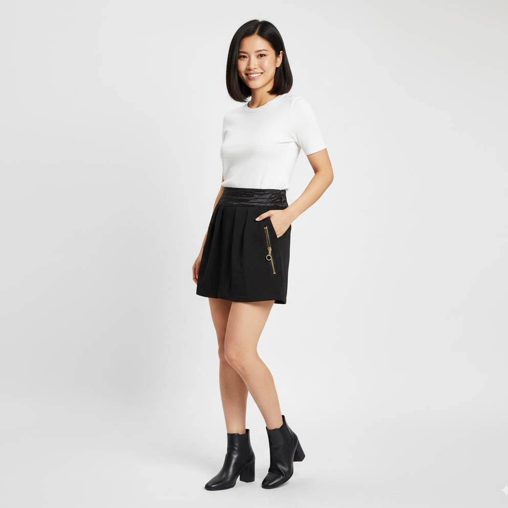 Women's skirt in black color