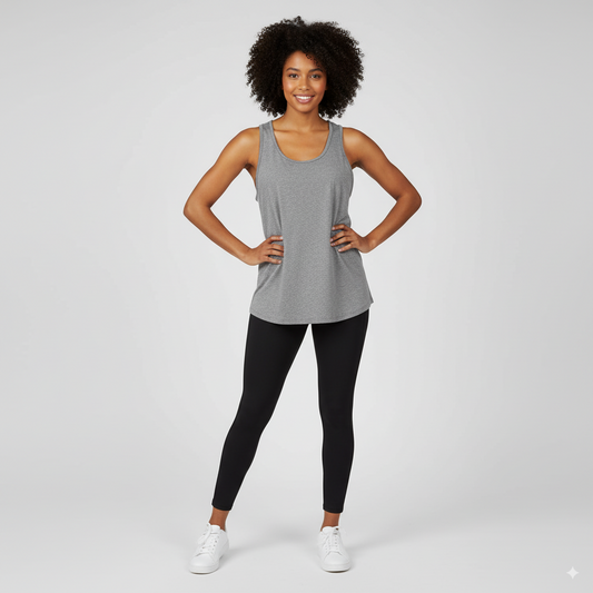 ATHELTIC WORKS Grey Women's tank top