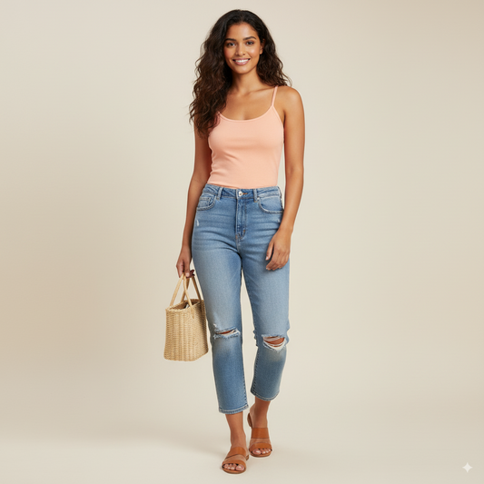 FOREVER 21 WOMEN'S PINK TANK TOP