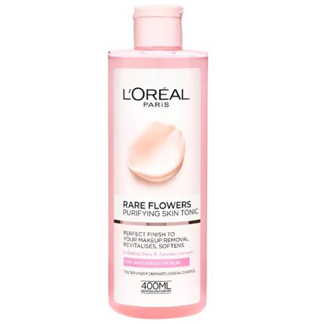 L'Oreal Paris Fine Flowers Cleansing Toner for Normal to Dry Sensitive Skin  | 400 ml