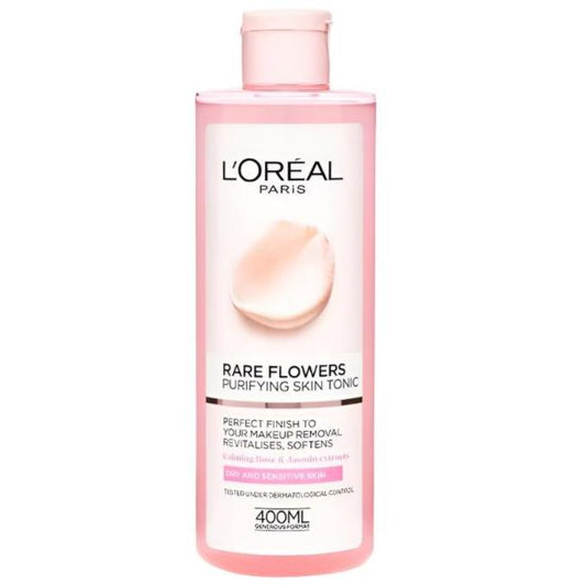 L'Oreal Paris Fine Flowers Cleansing Toner for Normal to Dry Sensitive Skin  | 400 ml
