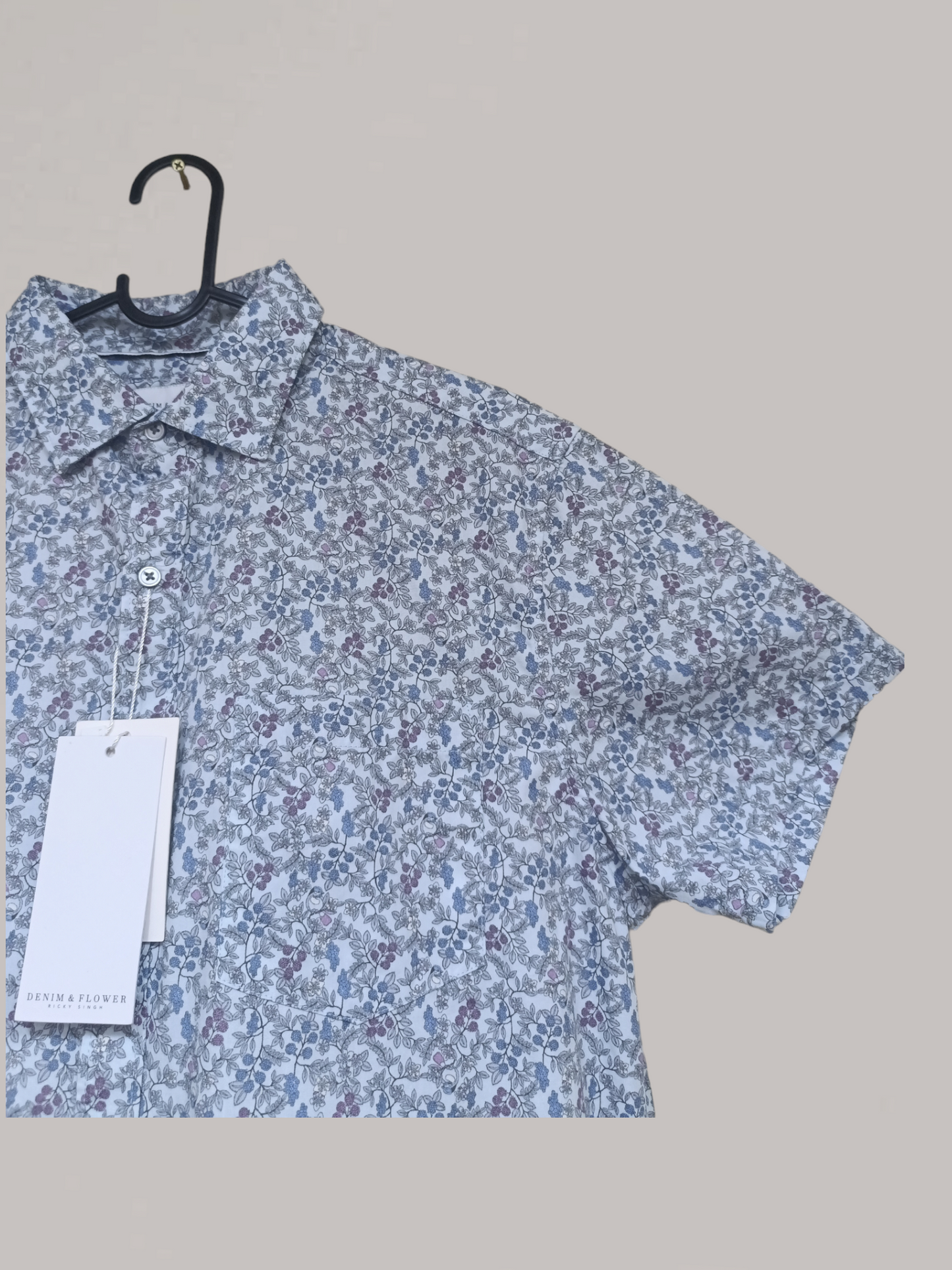 Denim & Flower Ricky Singh Men’s Floral Shirt