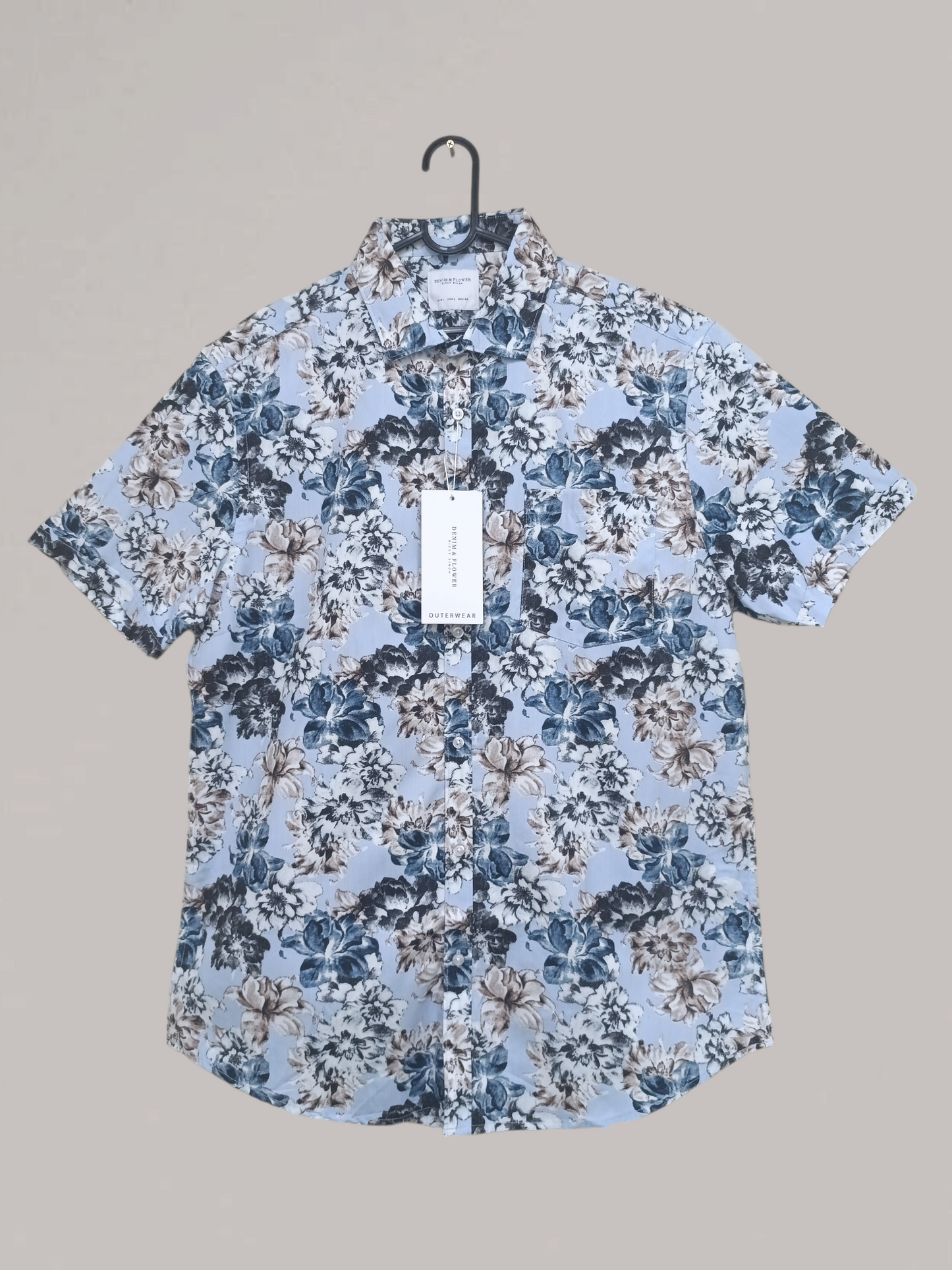 Denim & Flower Ricky Singh Men’s Floral Shirt – Trendy Casual Style