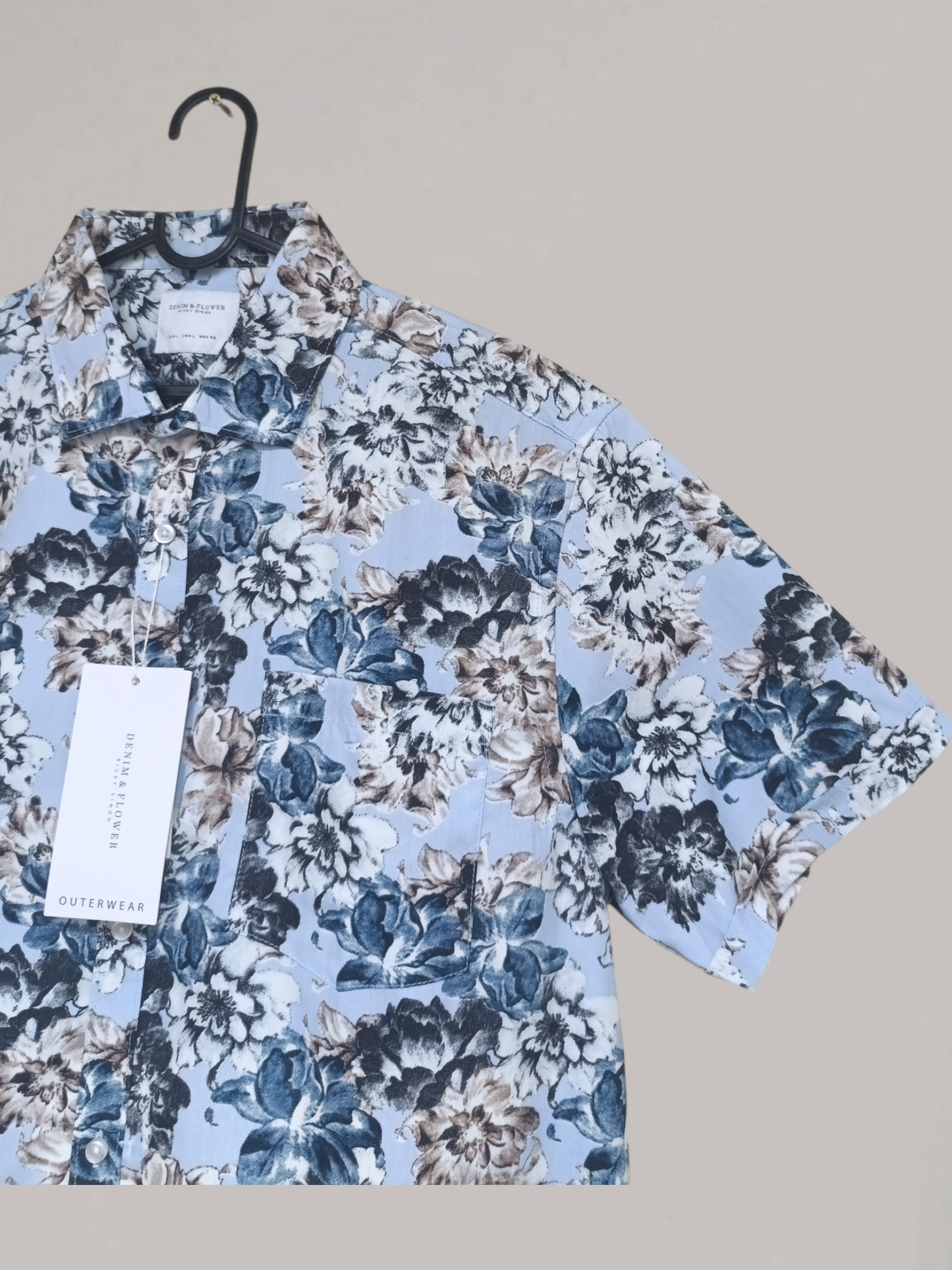 Denim & Flower Ricky Singh Men’s Floral Shirt – Trendy Casual Style