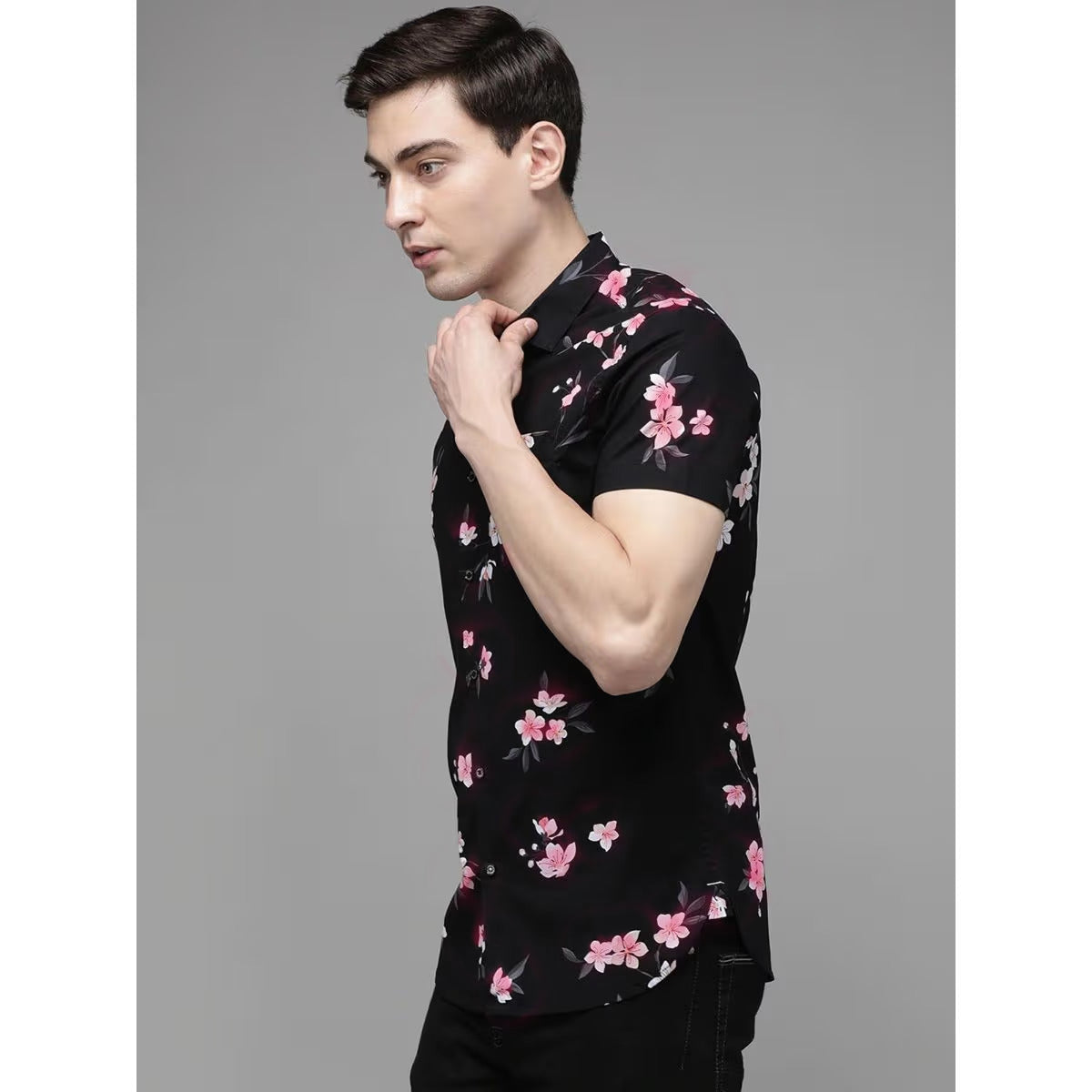 Denim & Flower Ricky Singh Men’s Floral Short Sleeve Shirt