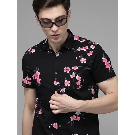 Denim & Flower Ricky Singh Men’s Floral Short Sleeve Shirt