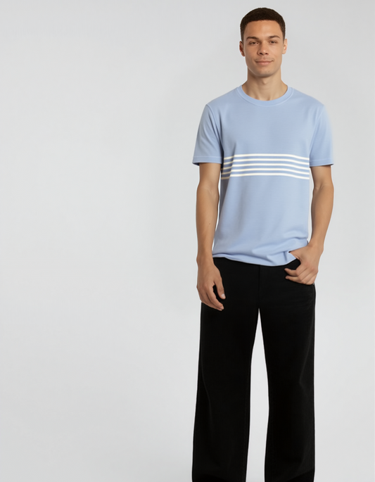 Denim Flowers Ricky Singh T-shirt Style CKPS 213A