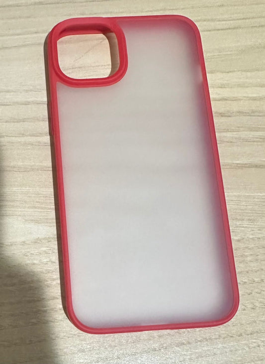 iPhone 15 plus case translucent matte hard back cover