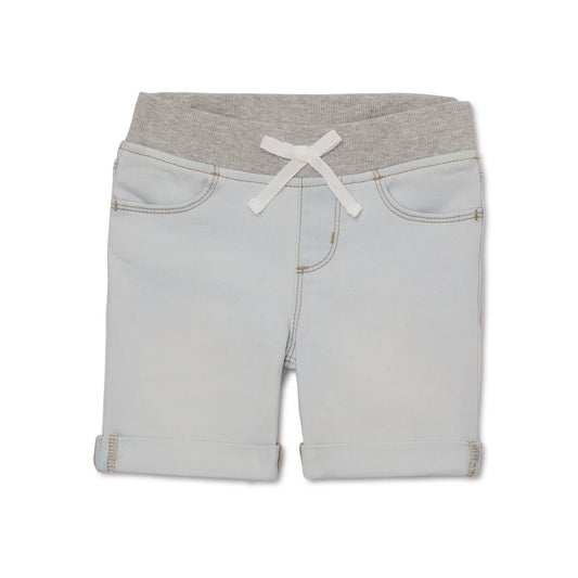 SIZE XXL 18 - Wonder Nation Girls Knit Waist Denim Bermuda Shorts