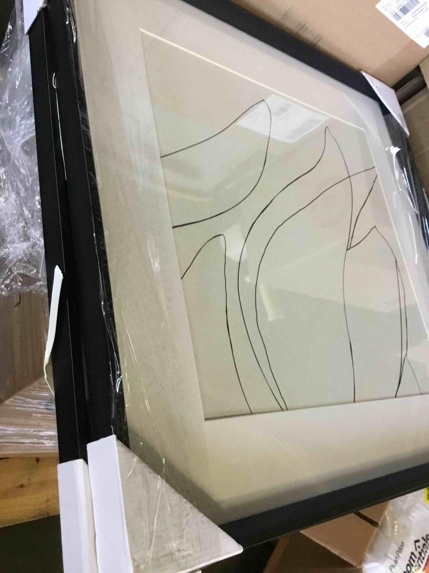 SEALED - (Set of 2) 60CM X 60CM Sketch Art Print Black/White - Threshold™ Designed with Studio McGee