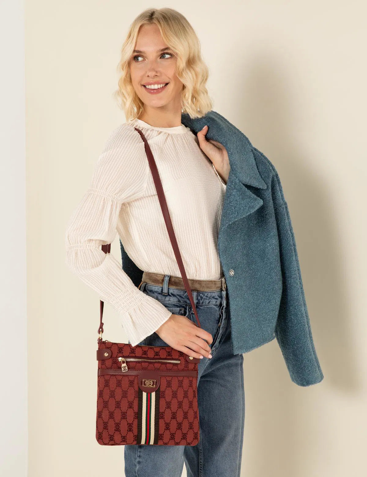 Pierre Cardin Red Crossbody Bag