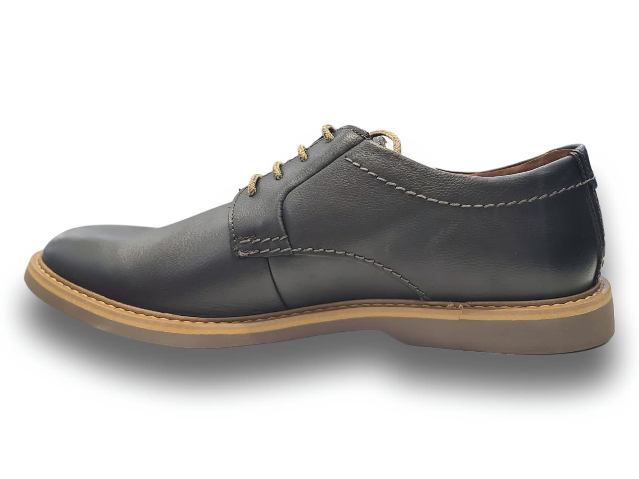 Clarks Men’s Black Leather Derby Shoes – Classic Lace‑Up Formal Footwear with Durable Comfort