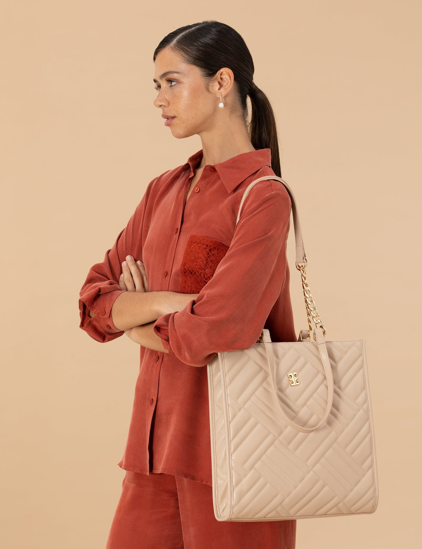 Pierre Cardin BEIGE HANDBAG