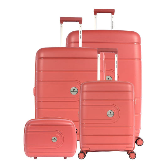 Pierre Cardin Peach Travel Bag set of 4 (14"20"24"28")