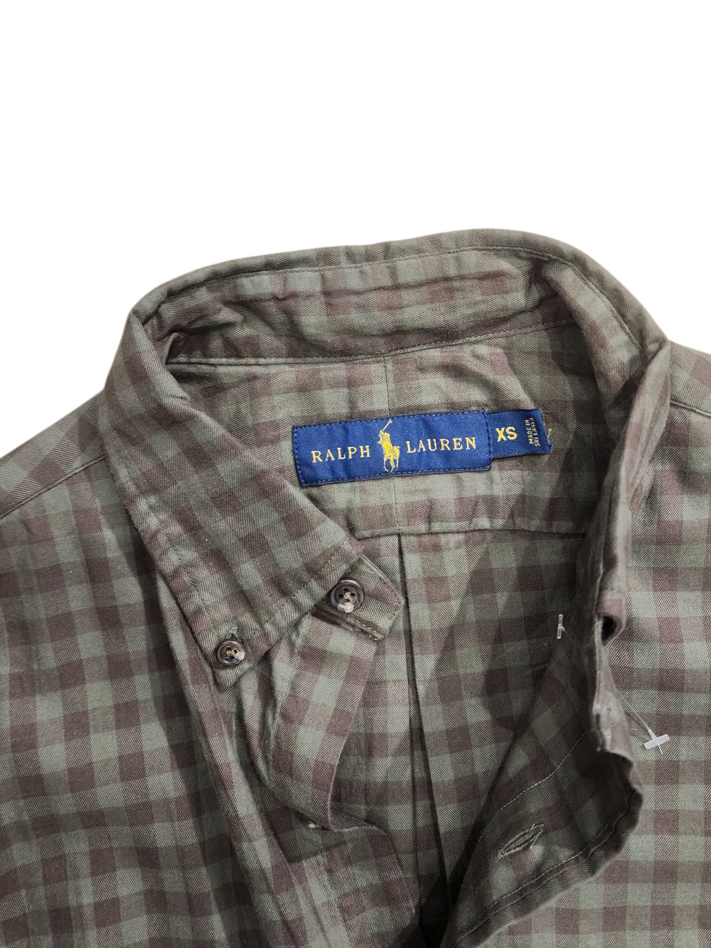 Ralph Lauren Polo Green & Brown Checkered Women's shirt
