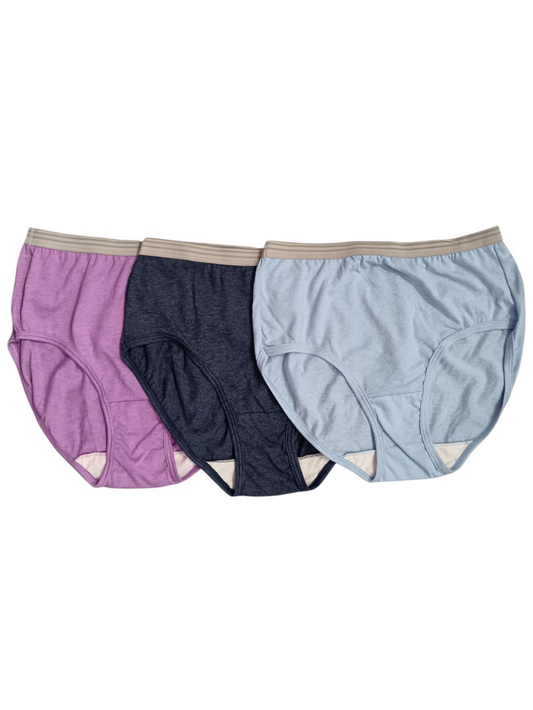 Fruit of the Loom Women's Cotton Low-Rise Brief Underwear, 3-Pack6
