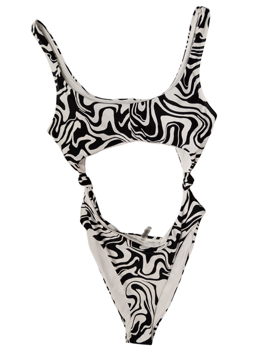 FOREVER21 Women's swimwear black and white