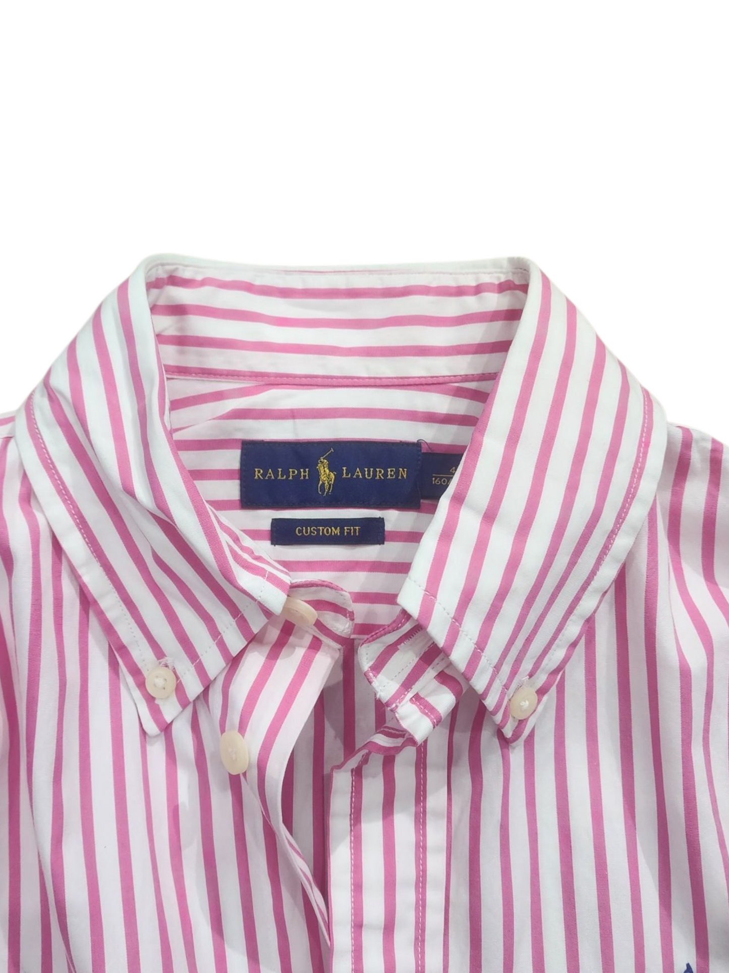 Ralph Lauren Polo white & pink striped women's shirt