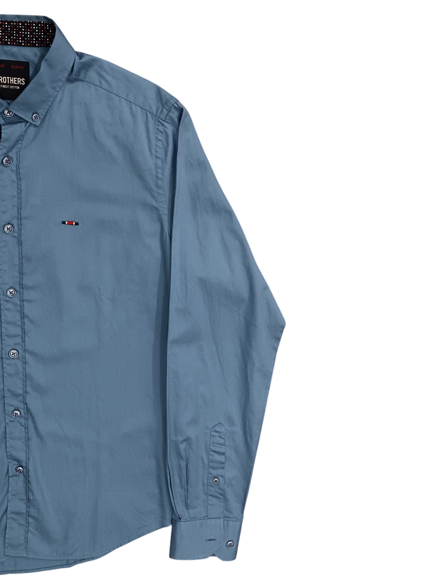 BROTHER SLIM FIT  BLUE SHIRT