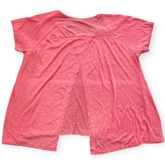 RBK PINK WOMEN'S T SHIRT WITH SLIT BACK