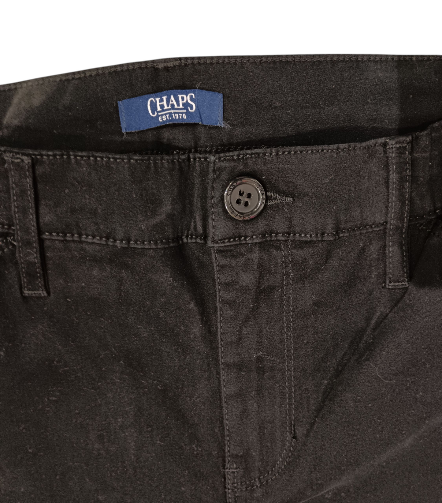 SIZE 28 - Chaps Lady's Trouser Pants Black Khaki the Spirited Tradition YKK Zipper