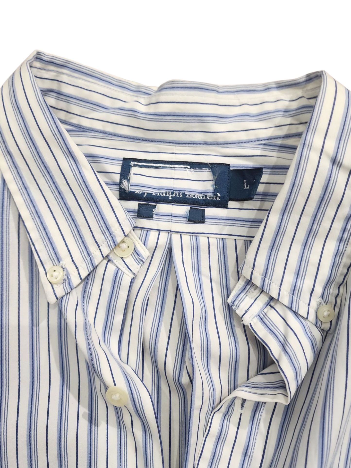 Ralph Lauren Polo blue and white striped women's shirt