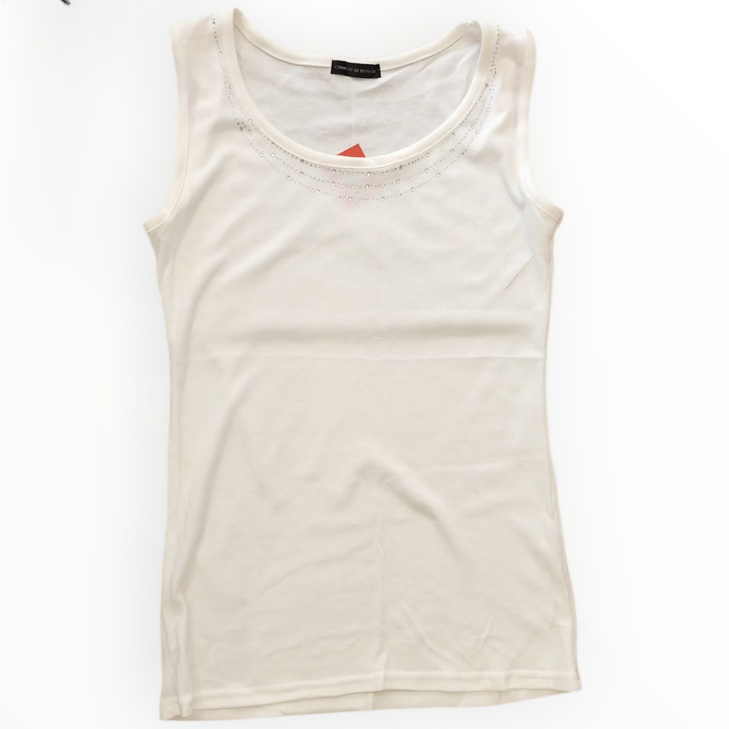 COOKIE HOUSE WOMEN'S WHITE TANK TOP