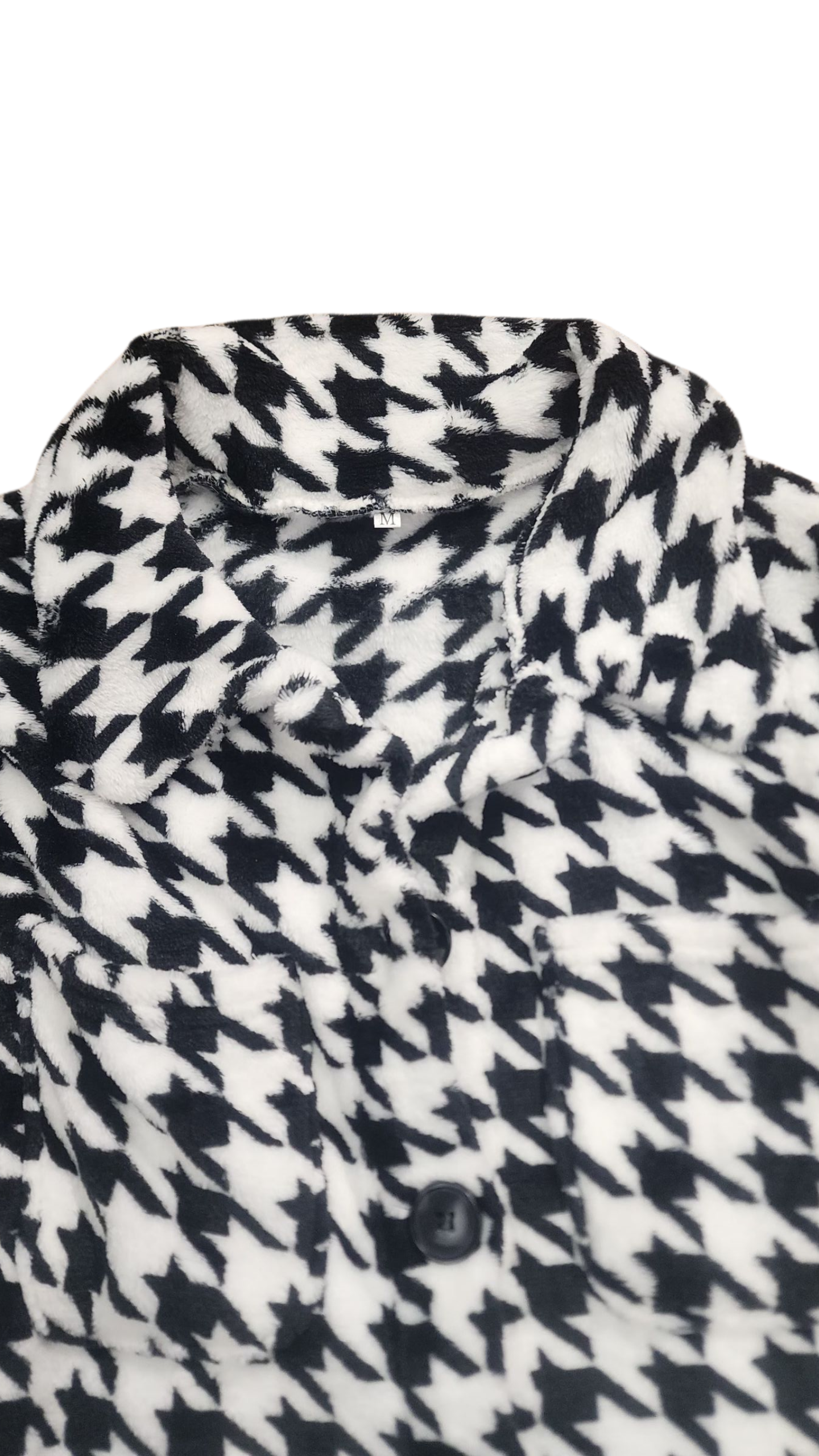 Black and White Fleece Jacket