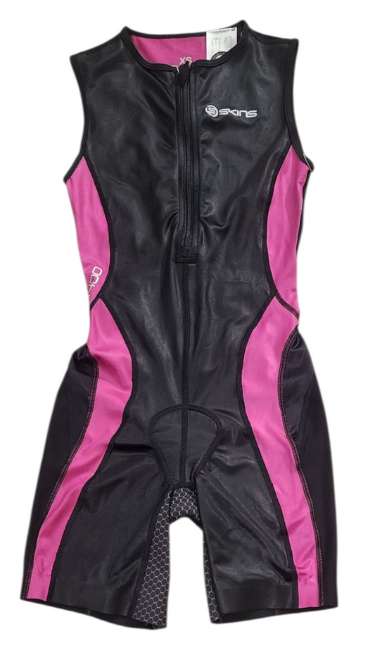 SKINS Black and Pink Swimsuit