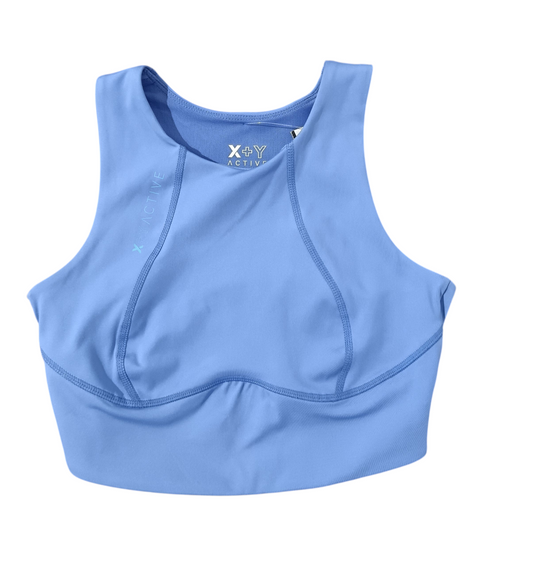X+Y ACTIVE Women's bra in a cool blue color