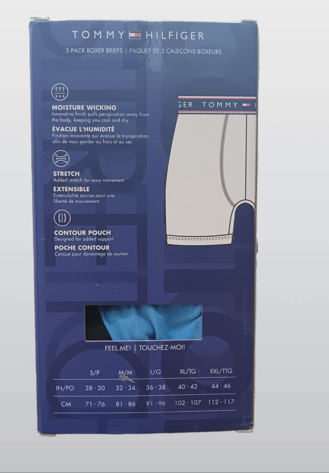 TOMMY HILFIGER 3-PACK BOXER COTTON STRETCH blue M4