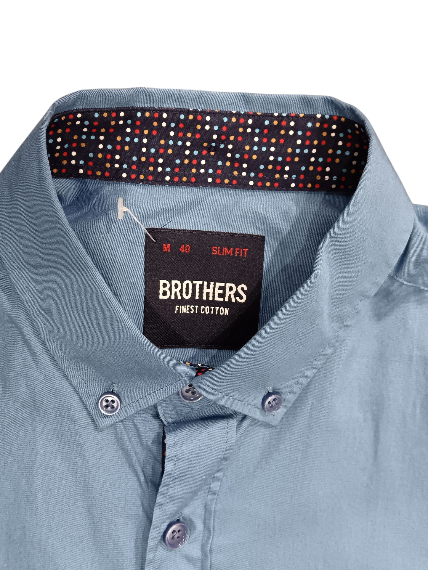 BROTHER SLIM FIT  BLUE SHIRT