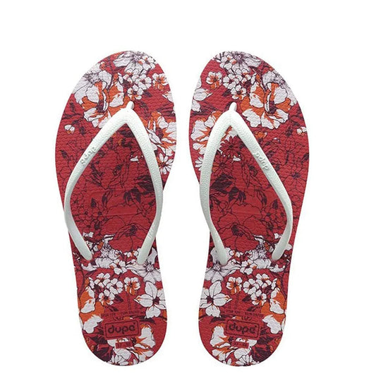 Hibiscus Women's Dupé Flip Flops made in Brazil
