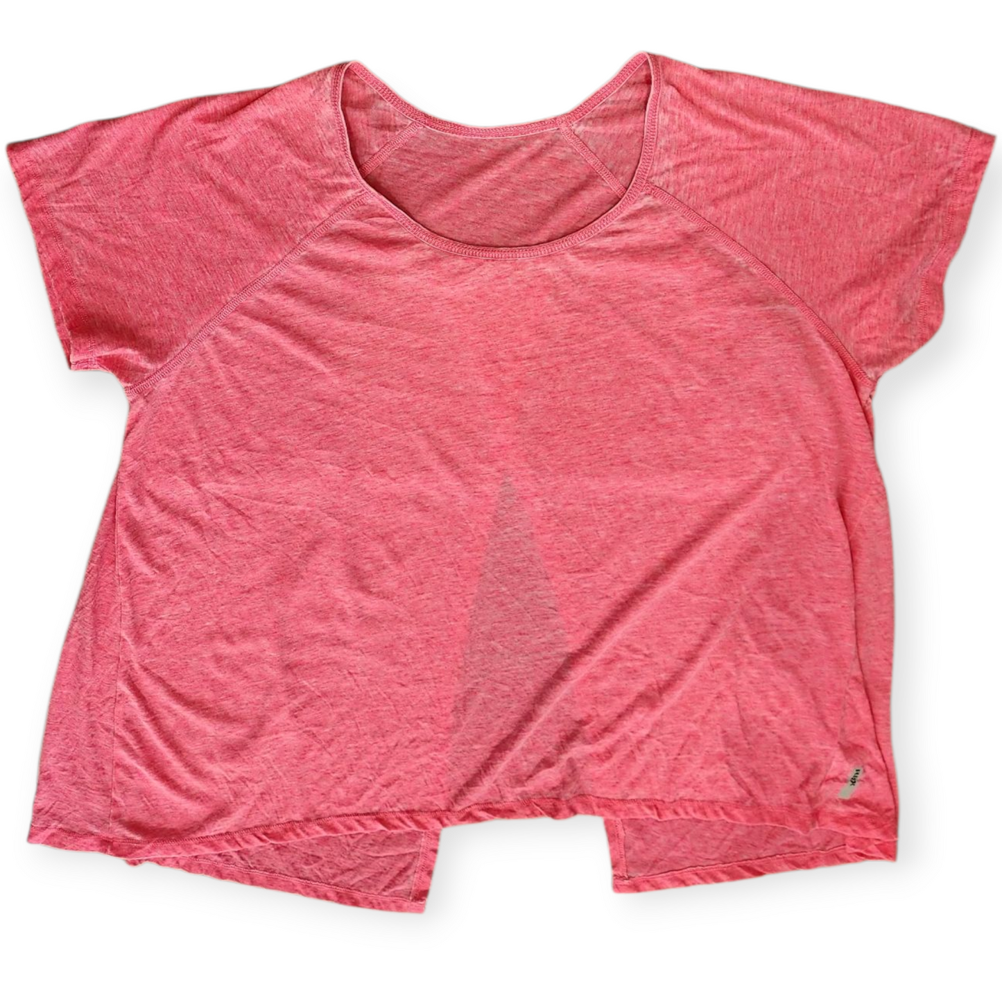 RBK PINK WOMEN'S T SHIRT WITH SLIT BACK