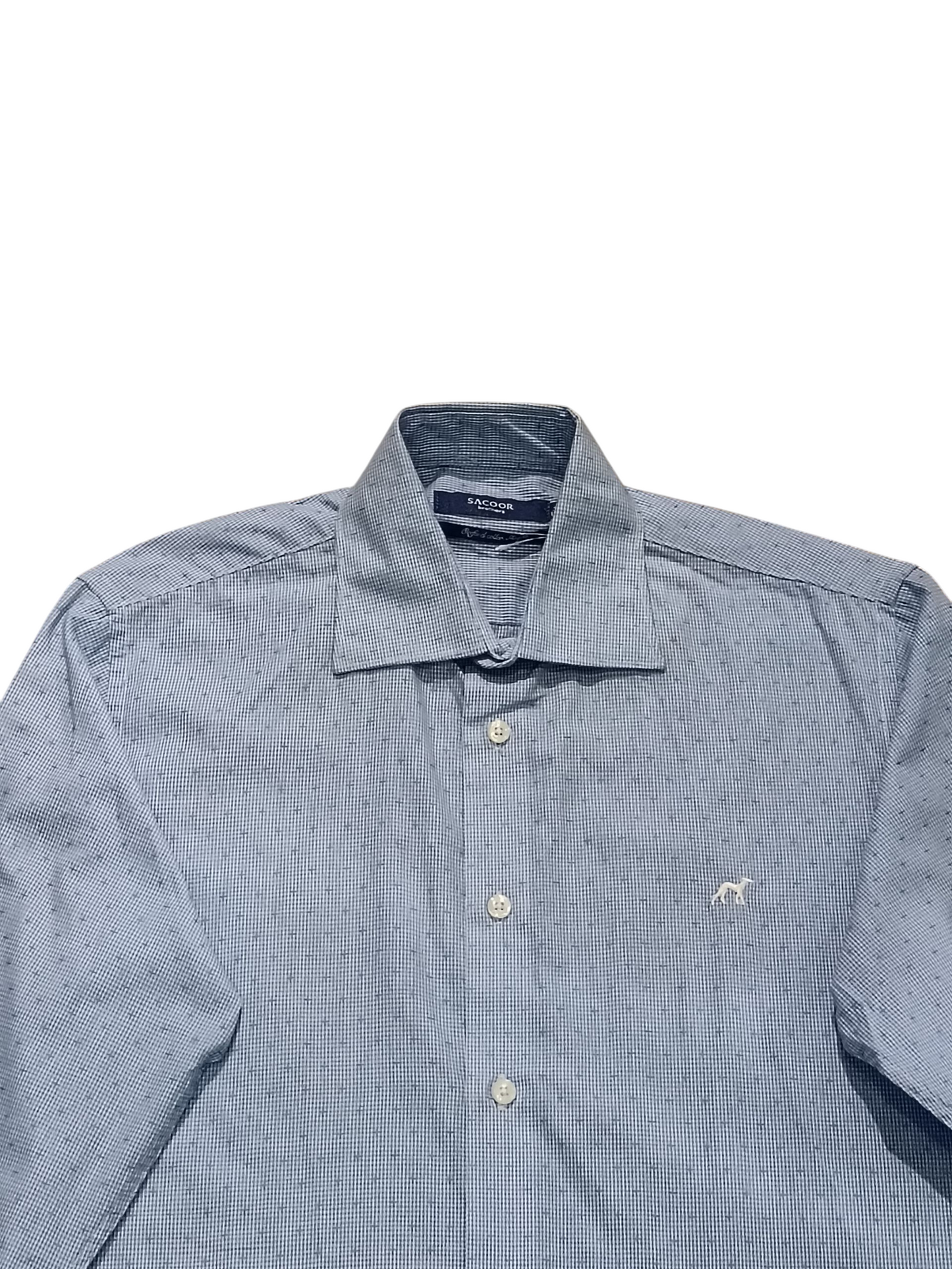 Sacoor Brothers Men's Slim Fit SHIRT BLUE M1